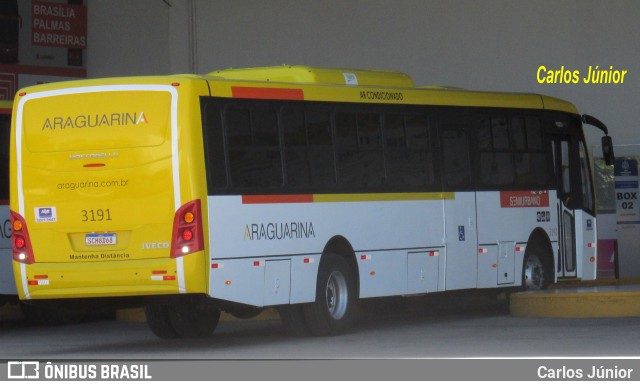 Viação Araguarina 3191 na cidade de Goiânia, Goiás, Brasil, por Carlos Júnior. Número da foto: #11024797.