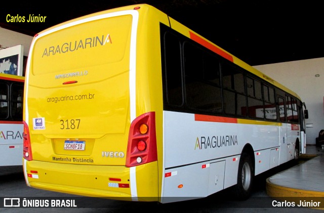 Viação Araguarina 3187 na cidade de Goiânia, Goiás, Brasil, por Carlos Júnior. Número da foto: #11024792.