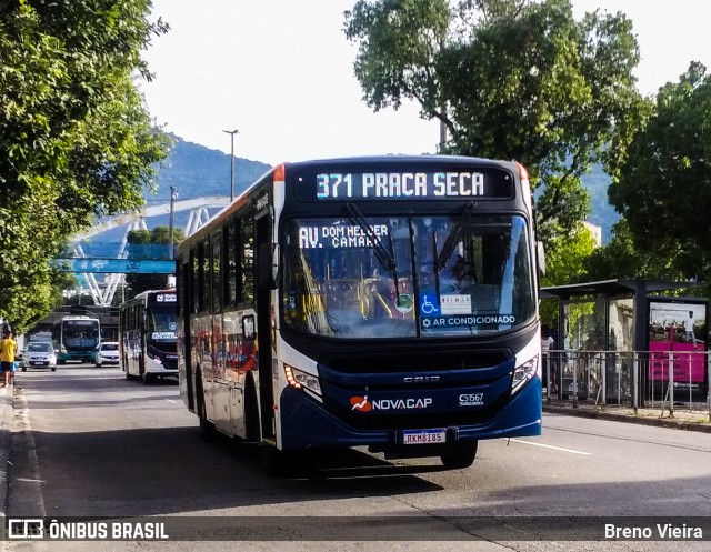 Viação Novacap C51567 na cidade de Rio de Janeiro, Rio de Janeiro, Brasil, por Breno Vieira. Número da foto: #11024830.