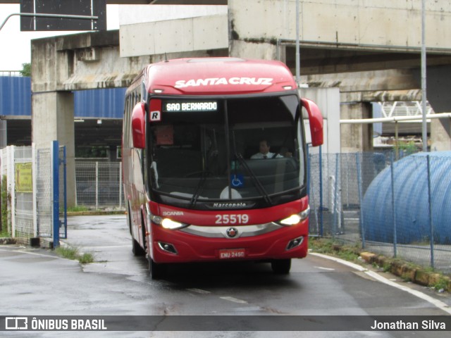 Viação Santa Cruz 25519 na cidade de Campinas, São Paulo, Brasil, por Jonathan Silva. ID da foto: 11023246.