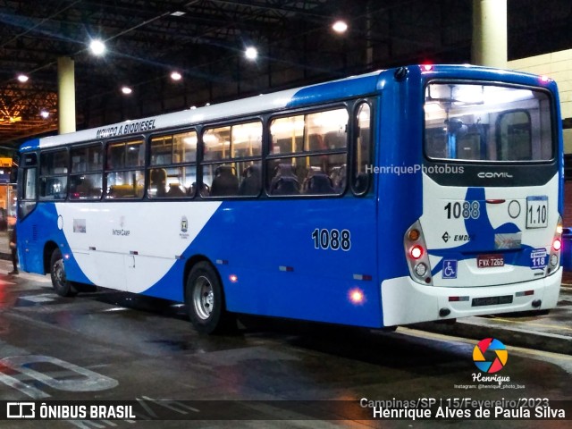 VB Transportes e Turismo 1088 na cidade de Campinas, São Paulo, Brasil, por Henrique Alves de Paula Silva. Número da foto: #11024327.