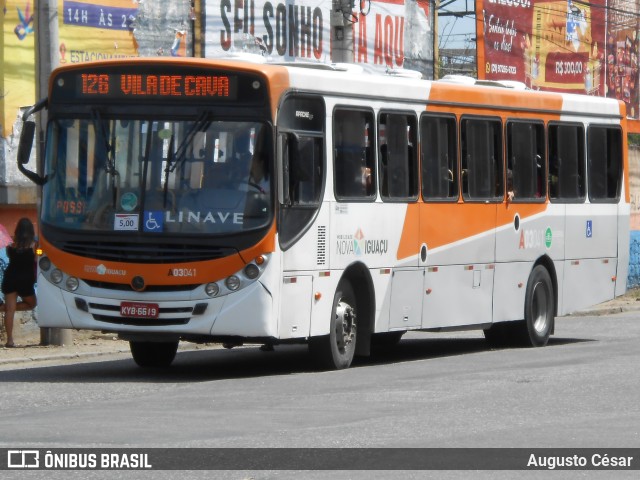 Linave Transportes A03041 na cidade de Nova Iguaçu, Rio de Janeiro, Brasil, por Augusto César. Número da foto: #11023109.