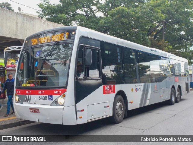 Next Mobilidade - ABC Sistema de Transporte 5408 na cidade de Santo André, São Paulo, Brasil, por Fabrício Portella Matos. ID da foto: 11083555.