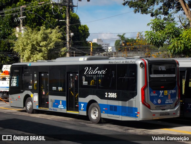 Sambaíba Transportes Urbanos 2 2685 na cidade de São Paulo, São Paulo, Brasil, por Valnei Conceição. ID da foto: 11083670.