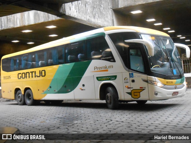 Empresa Gontijo de Transportes 18335 na cidade de Belo Horizonte, Minas Gerais, Brasil, por Hariel Bernades. ID da foto: 11082724.