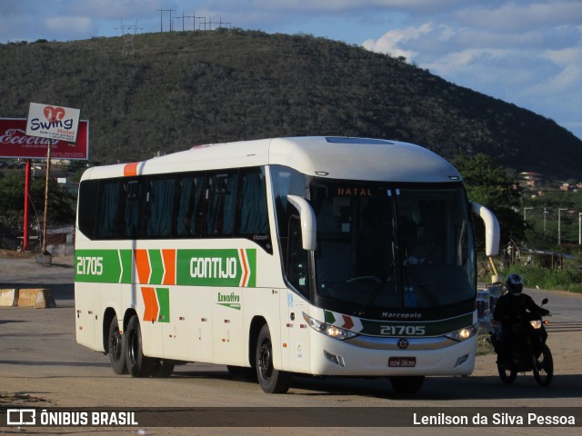 Empresa Gontijo de Transportes 21705 na cidade de Caruaru, Pernambuco, Brasil, por Lenilson da Silva Pessoa. ID da foto: 11082857.