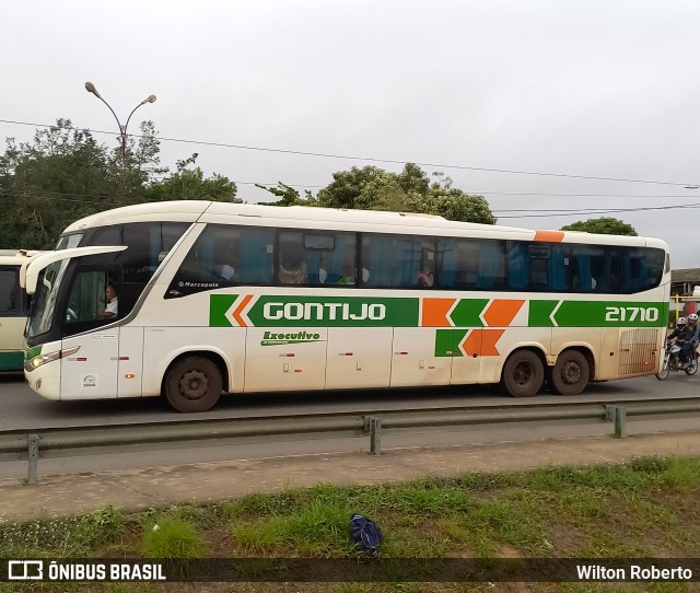 Empresa Gontijo de Transportes 21710 na cidade de Vitória da Conquista, Bahia, Brasil, por Wilton Roberto. ID da foto: 11083487.