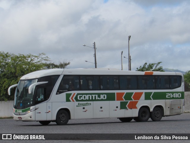 Empresa Gontijo de Transportes 21410 na cidade de Caruaru, Pernambuco, Brasil, por Lenilson da Silva Pessoa. ID da foto: 11082662.