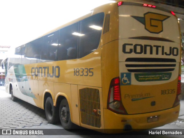 Empresa Gontijo de Transportes 18335 na cidade de Belo Horizonte, Minas Gerais, Brasil, por Hariel Bernades. ID da foto: 11082751.