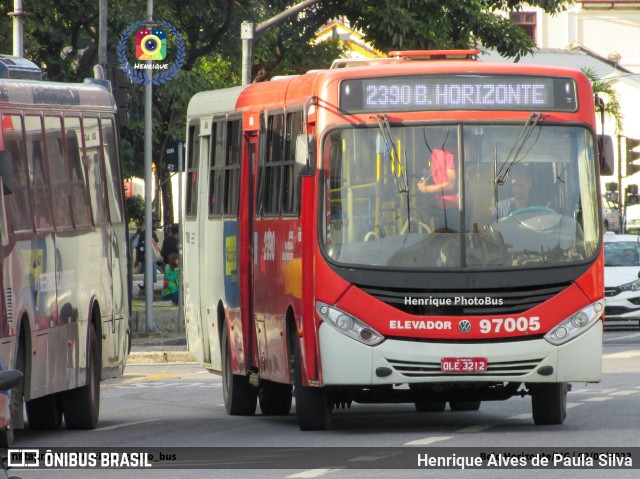 Viação Belo Monte Transportes Coletivos 97005 na cidade de Belo Horizonte, Minas Gerais, Brasil, por Henrique Alves de Paula Silva. ID da foto: 11082282.