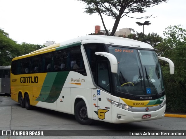 Empresa Gontijo de Transportes 18090 na cidade de São Paulo, São Paulo, Brasil, por Lucas Adriano Bernardino. ID da foto: 11081998.