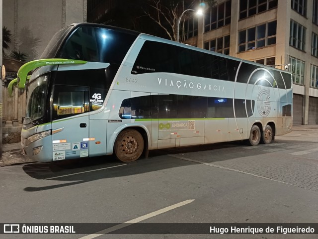 Viação Garcia 8642 na cidade de Belo Horizonte, Minas Gerais, Brasil, por Hugo Henrique de Figueiredo. Número da foto: #11082441.