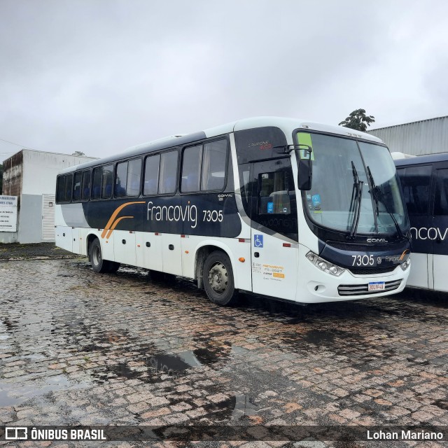 Francovig Transportes Coletivos 7305 na cidade de Registro, São Paulo, Brasil, por Lohan Mariano. Número da foto: #11080900.