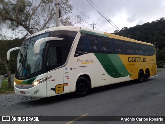 Empresa Gontijo de Transportes 18725 na cidade de Juiz de Fora, Minas Gerais, Brasil, por Antônio Carlos Rosário. ID da foto: 11083207.