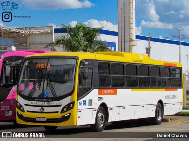 Viação Araguarina 3191 na cidade de Goiânia, Goiás, Brasil, por Daniel Chaves. Número da foto: #11081248.