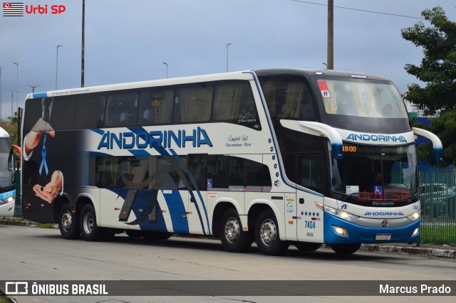 Empresa de Transportes Andorinha 7404 na cidade de São Paulo, São Paulo, Brasil, por Marcus Prado. Número da foto: #11083085.