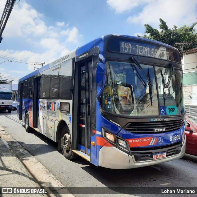 Next Mobilidade - ABC Sistema de Transporte 81.509 na cidade de São Caetano do Sul, São Paulo, Brasil, por Lohan Mariano. ID da foto: 11104851.