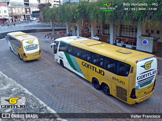 Empresa Gontijo de Transportes 18420 na cidade de Belo Horizonte, Minas Gerais, Brasil, por Valter Francisco. ID da foto: 11104726.