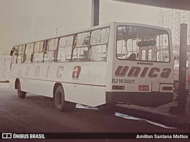 Transportes Única Petrópolis RJ 163.001 na cidade de Nova Iguaçu, Rio de Janeiro, Brasil, por Amilton Santana Mattos. Número da foto: #11104245.
