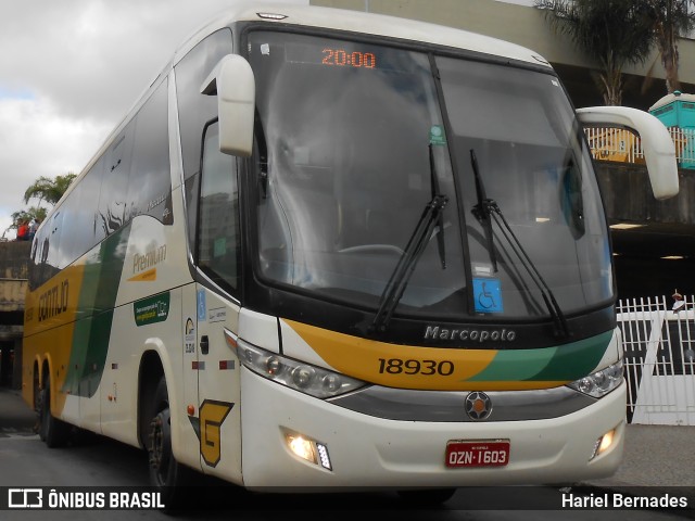 Empresa Gontijo de Transportes 18930 na cidade de Belo Horizonte, Minas Gerais, Brasil, por Hariel Bernades. Número da foto: #11103982.