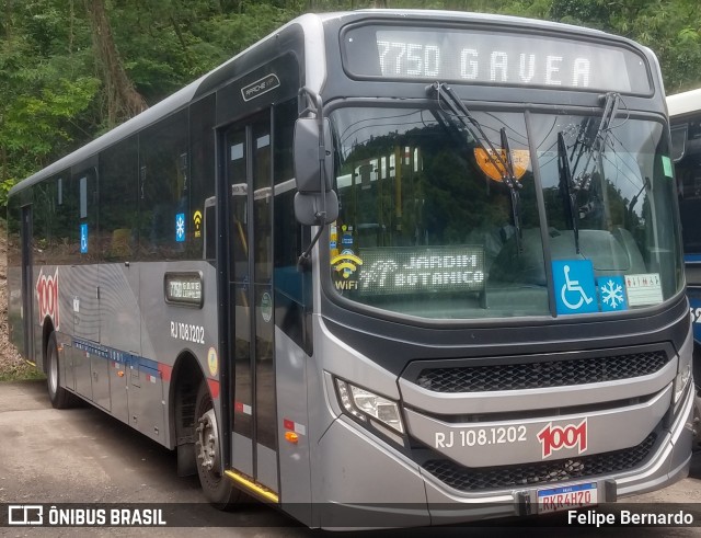 Auto Viação 1001 108.1202 na cidade de Niterói, Rio de Janeiro, Brasil, por Felipe Bernardo. Número da foto: #11104747.