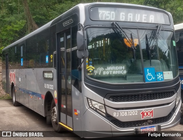 Auto Viação 1001 108.1202 na cidade de Niterói, Rio de Janeiro, Brasil, por Felipe Bernardo. ID da foto: 11104747.