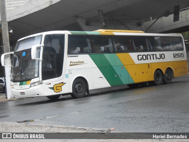 Empresa Gontijo de Transportes 12615 na cidade de Belo Horizonte, Minas Gerais, Brasil, por Hariel Bernades. ID da foto: 11104471.