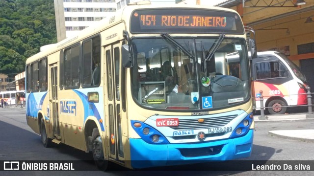 Master Transportes Coletivos de Passageiros RJ 159.089 na cidade de Petrópolis, Rio de Janeiro, Brasil, por Leandro Da silva. Número da foto: #11106421.