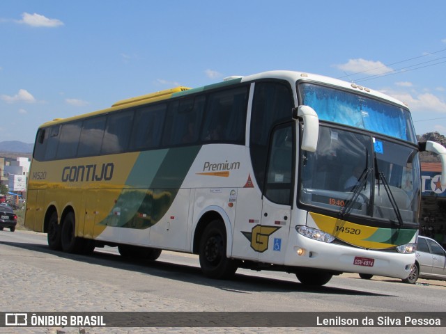 Empresa Gontijo de Transportes 14520 na cidade de Toritama, Pernambuco, Brasil, por Lenilson da Silva Pessoa. Número da foto: #11106077.