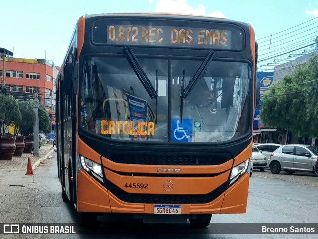 Auto Viação Marechal Brasília 445592 na cidade de Taguatinga, Distrito Federal, Brasil, por Brenno Santos. Número da foto: #11106770.
