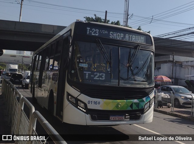 Viação Guaianazes 01 160 na cidade de Santo André, São Paulo, Brasil, por Rafael Lopes de Oliveira. Número da foto: #11107477.