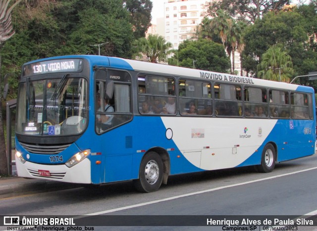 VB Transportes e Turismo 1074 na cidade de Campinas, São Paulo, Brasil, por Henrique Alves de Paula Silva. Número da foto: #11107955.