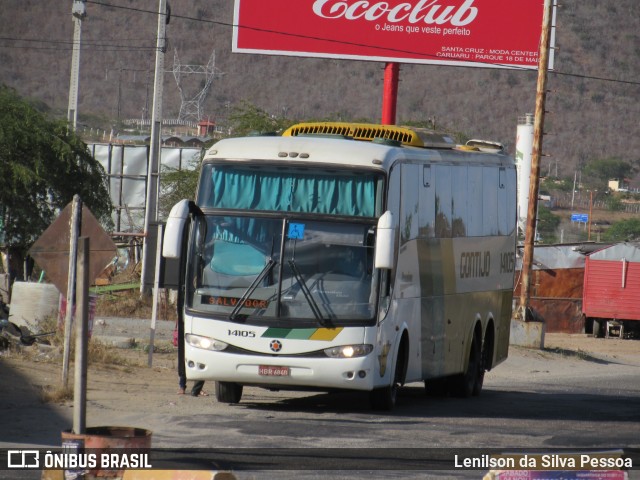 Empresa Gontijo de Transportes 14105 na cidade de Taquaritinga do Norte, Pernambuco, Brasil, por Lenilson da Silva Pessoa. ID da foto: 11109885.