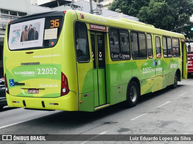 Santo Antônio Transportes Niterói 2.2.052 na cidade de Niterói, Rio de Janeiro, Brasil, por Luiz Eduardo Lopes da Silva. ID da foto: 11109079.