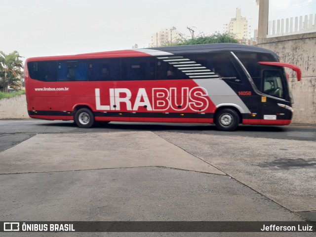 Lirabus 14058 na cidade de Limeira, São Paulo, Brasil, por Jefferson Luiz. Número da foto: #11107361.