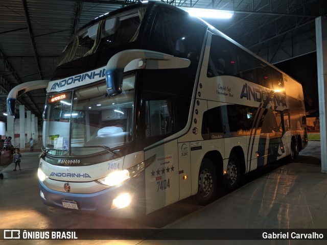 Empresa de Transportes Andorinha 7404 na cidade de Mirante do Paranapanema, São Paulo, Brasil, por Gabriel Carvalho. ID da foto: 11109621.