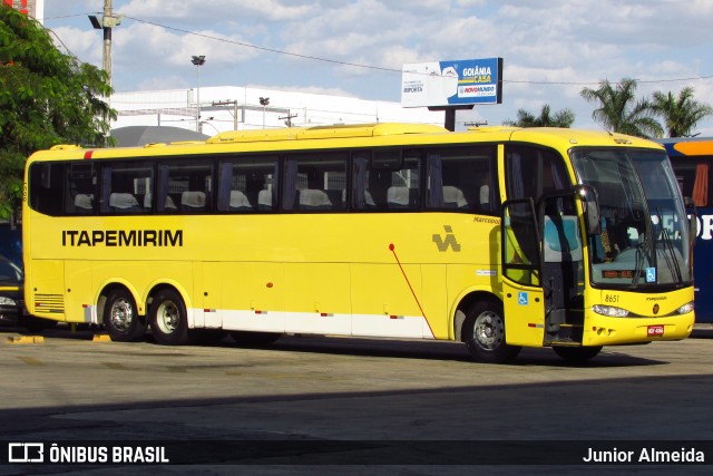 Viação Itapemirim 8651 na cidade de Goiânia, Goiás, Brasil, por Junior Almeida. ID da foto: 11109480.