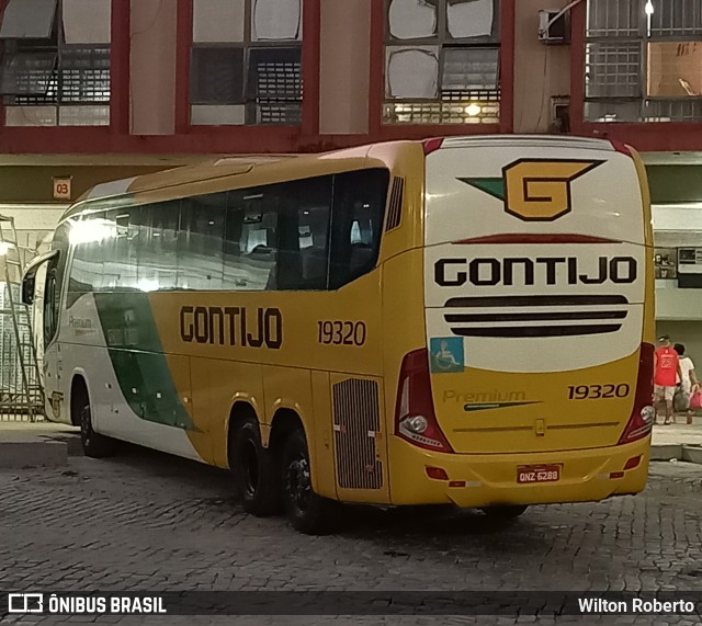 Empresa Gontijo de Transportes 19320 na cidade de Governador Valadares, Minas Gerais, Brasil, por Wilton Roberto. ID da foto: 11109209.