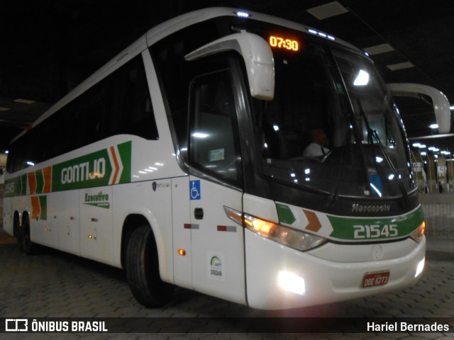 Empresa Gontijo de Transportes 21545 na cidade de Belo Horizonte, Minas Gerais, Brasil, por Hariel Bernades. ID da foto: 11110096.