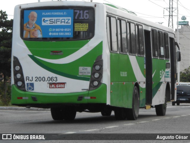 Viação São José RJ 200.063 na cidade de Nova Iguaçu, Rio de Janeiro, Brasil, por Augusto César. Número da foto: #11107455.