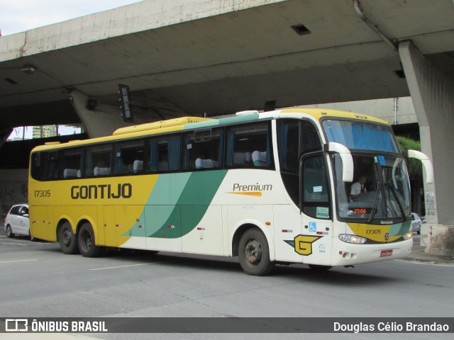 Empresa Gontijo de Transportes 17305 na cidade de Belo Horizonte, Minas Gerais, Brasil, por Douglas Célio Brandao. ID da foto: 11109653.