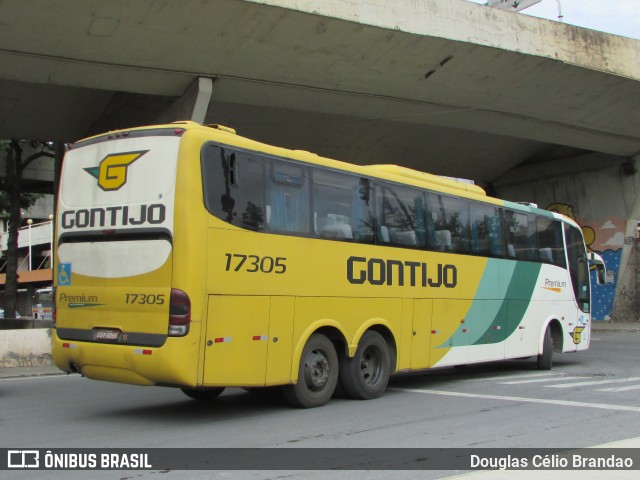 Empresa Gontijo de Transportes 17305 na cidade de Belo Horizonte, Minas Gerais, Brasil, por Douglas Célio Brandao. ID da foto: 11109654.