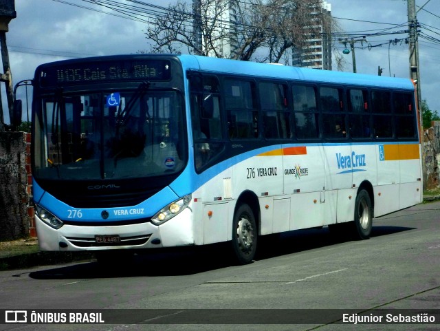 Expresso Vera Cruz 276 na cidade de Recife, Pernambuco, Brasil, por Edjunior Sebastião. Número da foto: #11108804.