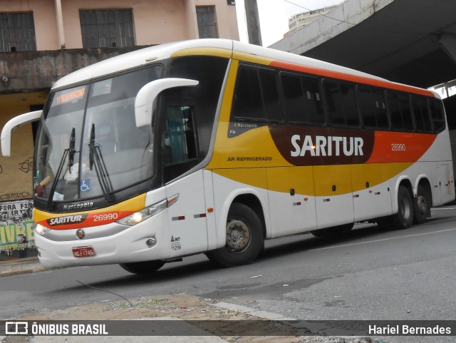 Saritur - Santa Rita Transporte Urbano e Rodoviário 26990 na cidade de Belo Horizonte, Minas Gerais, Brasil, por Hariel Bernades. ID da foto: 11110926.