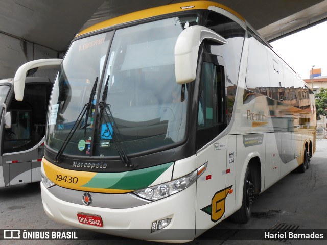 Empresa Gontijo de Transportes 19430 na cidade de Belo Horizonte, Minas Gerais, Brasil, por Hariel Bernades. ID da foto: 11110223.