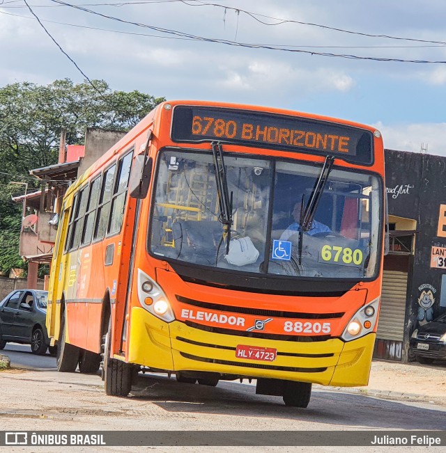 Viação Novo Retiro 88205 na cidade de Contagem, Minas Gerais, Brasil, por Juliano Felipe. ID da foto: 11111958.