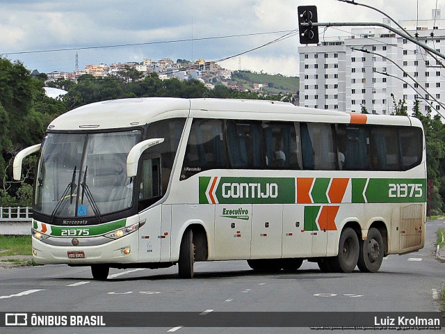 Empresa Gontijo de Transportes 21375 na cidade de Juiz de Fora, Minas Gerais, Brasil, por Luiz Krolman. ID da foto: 11110683.