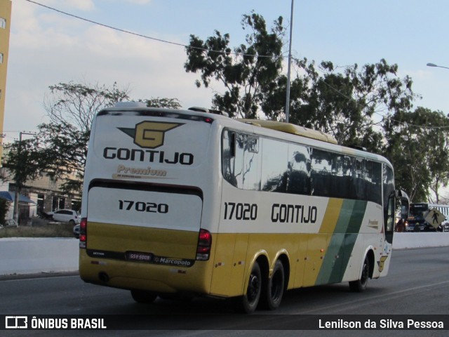 Empresa Gontijo de Transportes 17020 na cidade de Caruaru, Pernambuco, Brasil, por Lenilson da Silva Pessoa. ID da foto: 11111454.