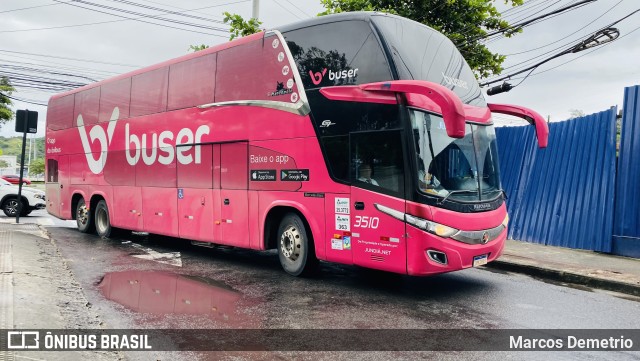Jundiá Transportadora Turistica 3510 na cidade de Vitória, Espírito Santo, Brasil, por Marcos Demetrio. Número da foto: #11111611.