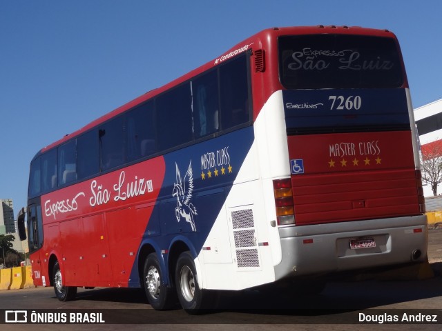 Expresso São Luiz 7260 na cidade de Goiânia, Goiás, Brasil, por Douglas Andrez. Número da foto: #11113851.